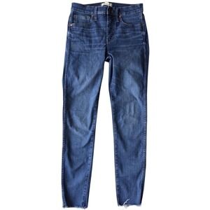 Madewell 9" High Rise Skinny Jeans Fair Trade Polly Wash Denim Women's Size 28‎